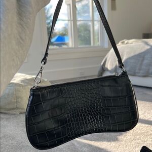 JW PEI Eva Shoulder handbag in black croc. Brand new!!!
